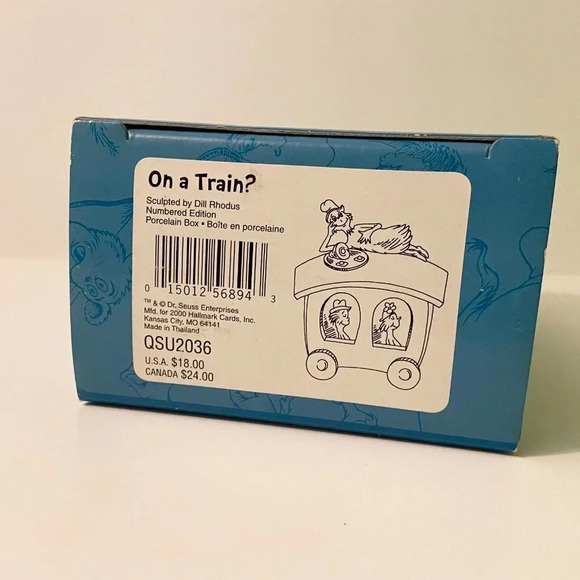 2000 Hallmark Dr Seuss Collection On a Train Figurine Open Box - Picture 3 of 13